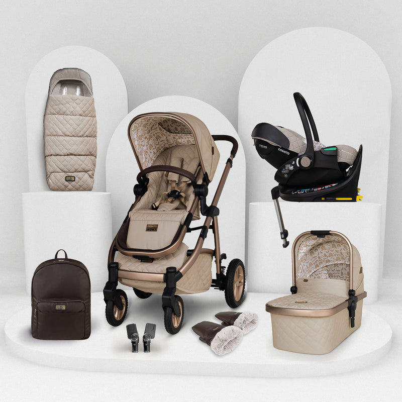 Wow 3 Gesamt-Set inkl. Babyschale mit Liegefunktion - Whisper