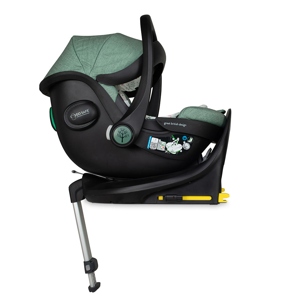 Wow 3 Kindersitz 3 in 1 Set mit Isofix Basis - Meadow