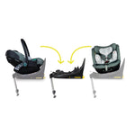 Wow 3 Familien Set inkl. Liege-Babyschale & 0-12 J. Kindersitz - Meadow