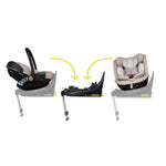 Wow 3 Familien Set inkl. Liege-Babyschale & 0-12 J. Kindersitz - Whisper