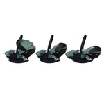 Wow 3 Familien Set inkl. Liege-Babyschale & 0-12 J. Kindersitz - Meadow