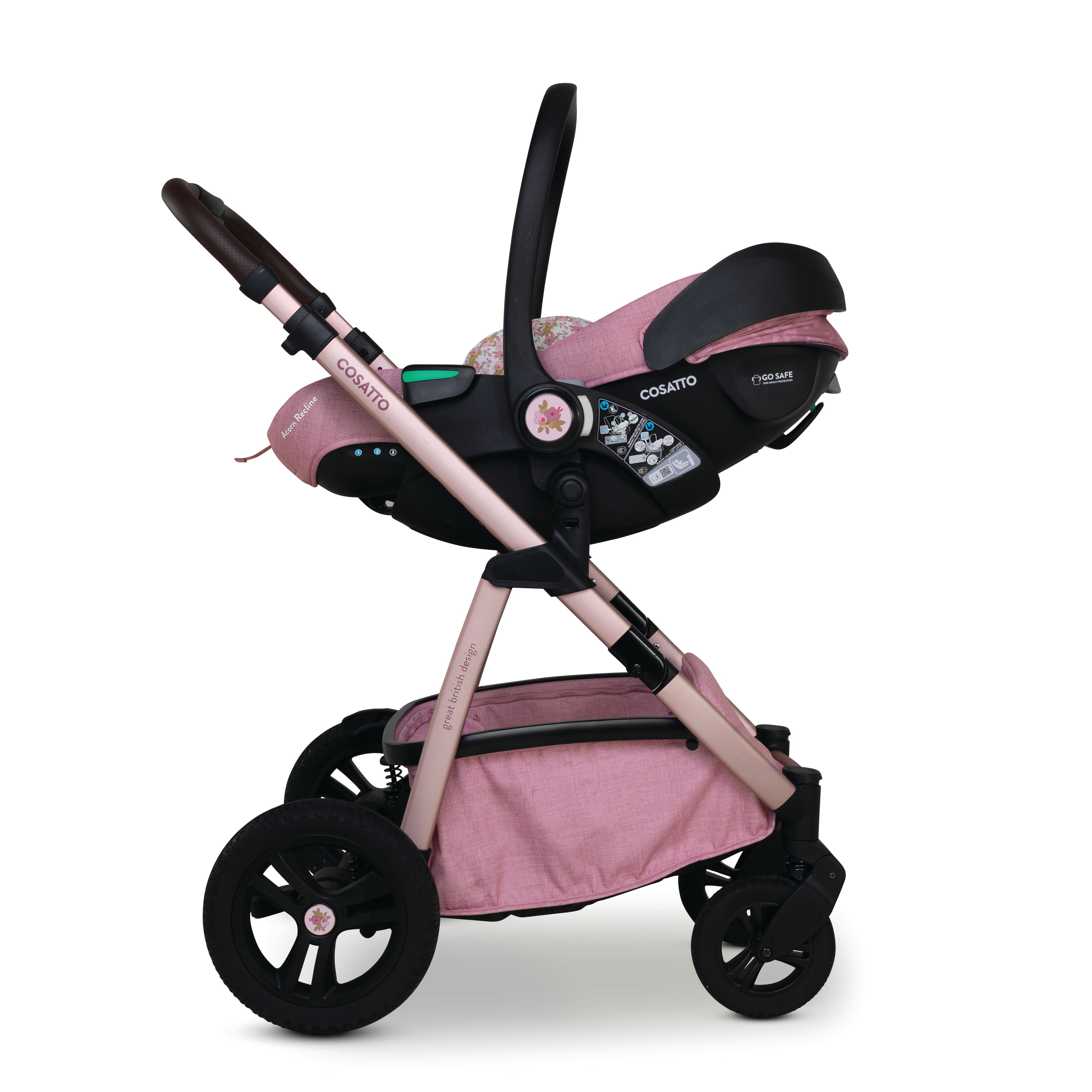 Wow 3 Gesamt-Set inkl. Babyschale mit Liegefunktion - Camille