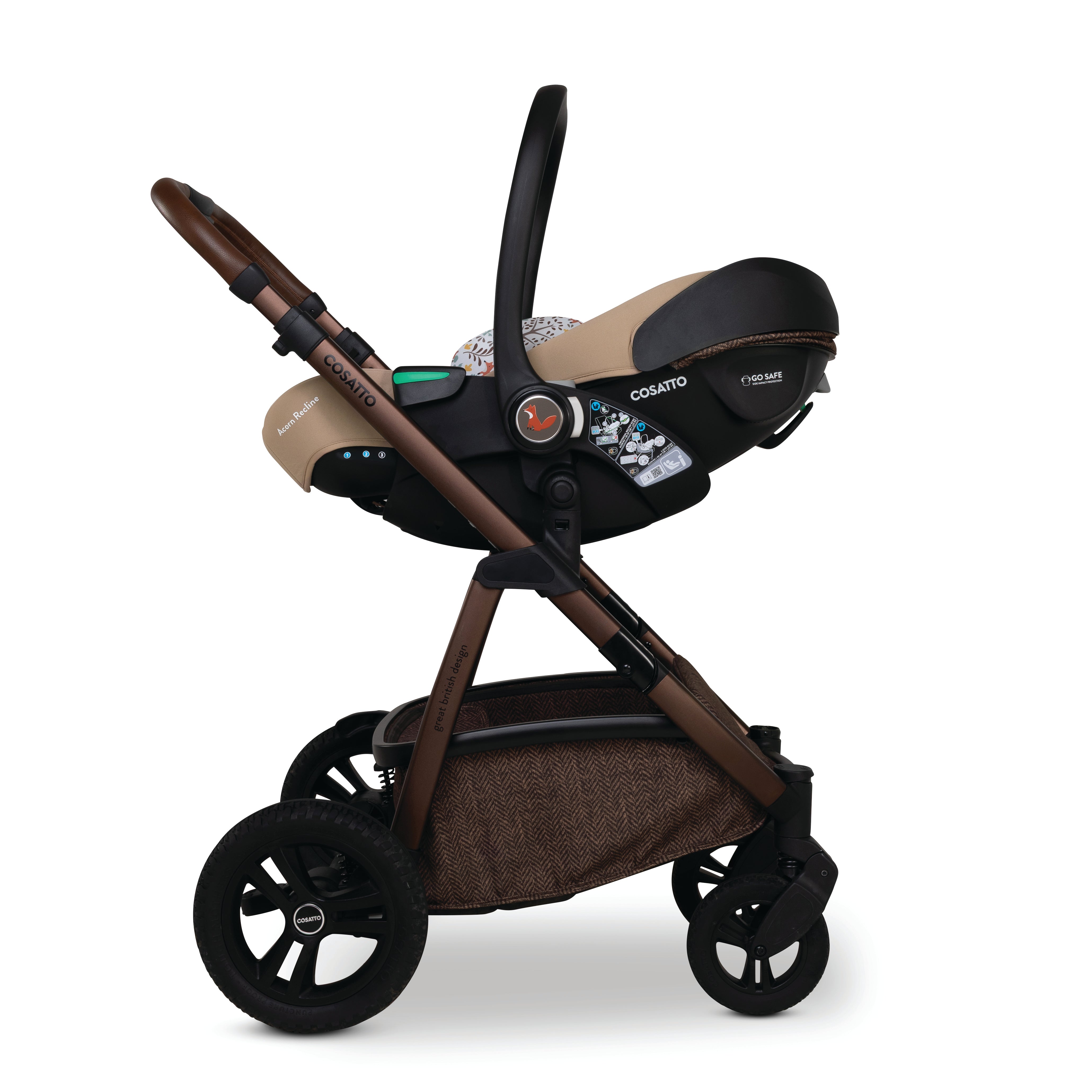 Wow 3 Familien Set inkl. Liege-Babyschale & 0–12 J. Kindersitz - Foxford Hall