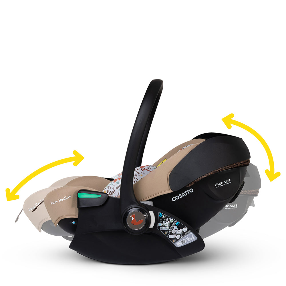 Wow 3 Familien Set inkl. Liege-Babyschale & 0–12 J. Kindersitz - Foxford Hall