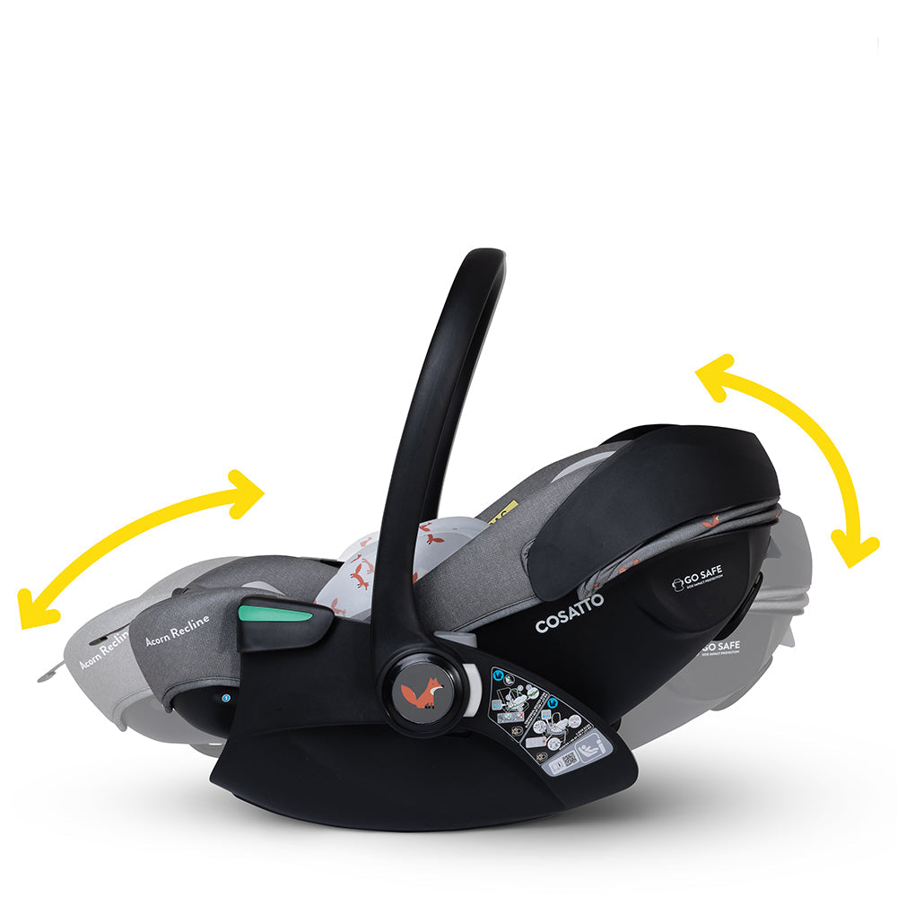 Wow 3 Gesamt-Set inkl. Babyschale mit Liegefunktion - Foxling