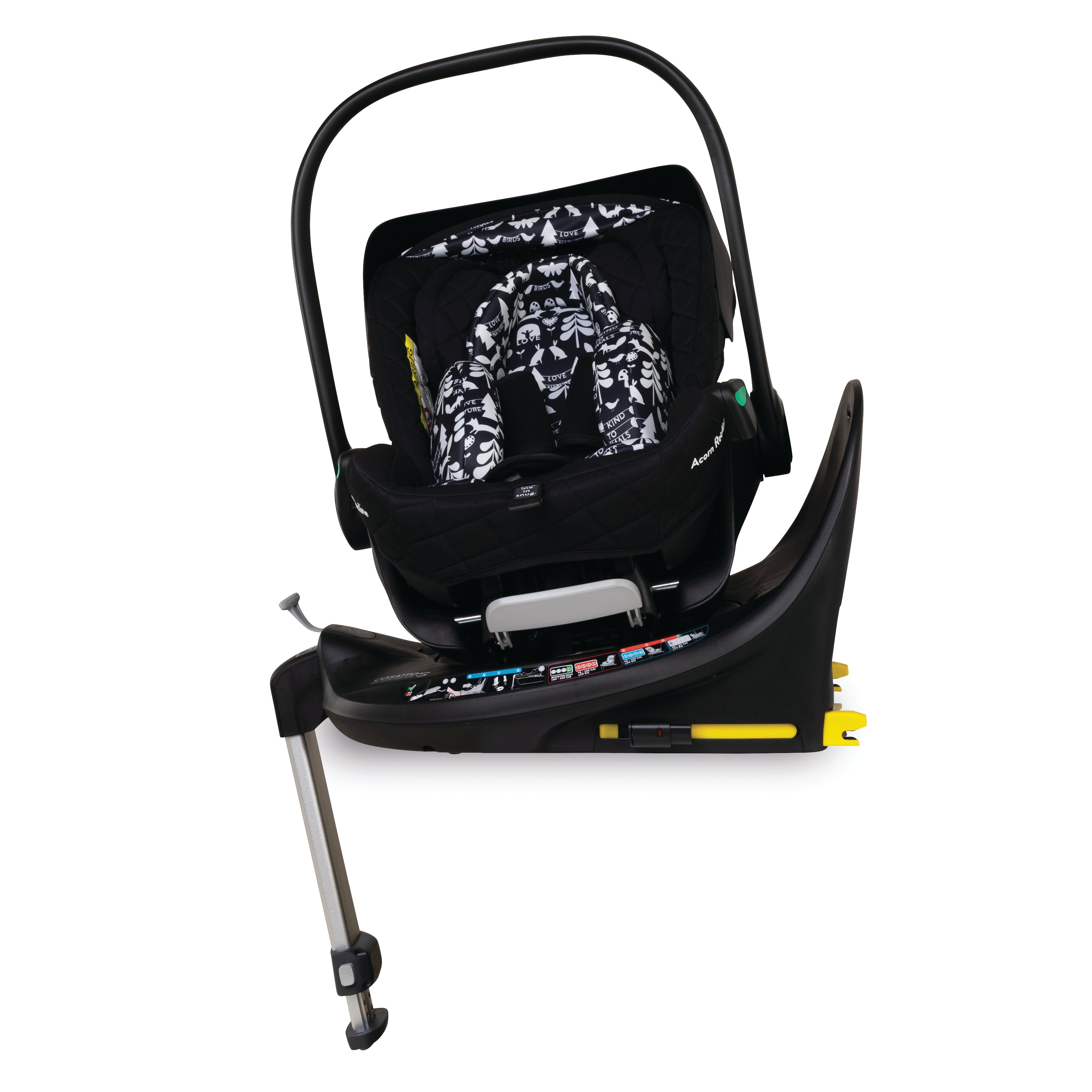 Wow 3 Gesamt-Set inkl. Babyschale mit Liegefunktion - Silhouette