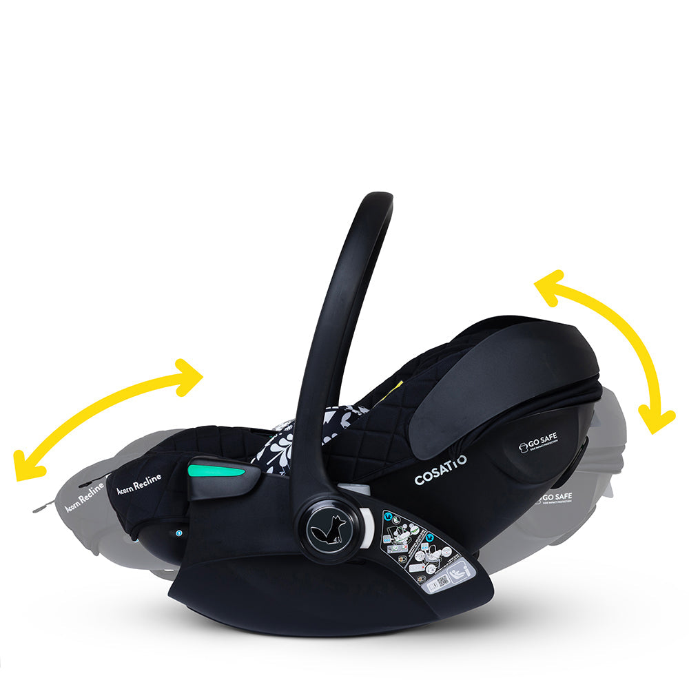 Wow 3 Familien Set inkl. Liege-Babyschale & 0–12 J. Kindersitz - Silhouette