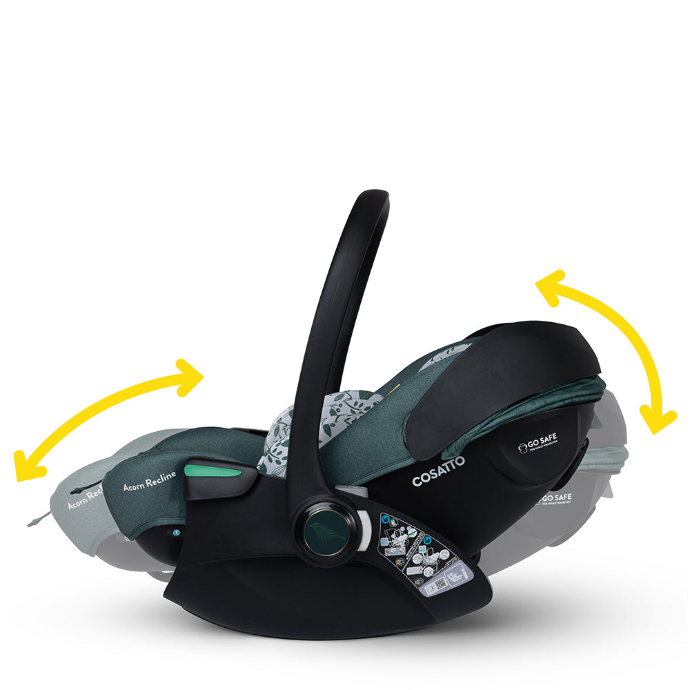 Wow 3 Special Edition Familien Set inkl. Liege-Babyschale & 0–12 J. Kindersitz - Wildwood