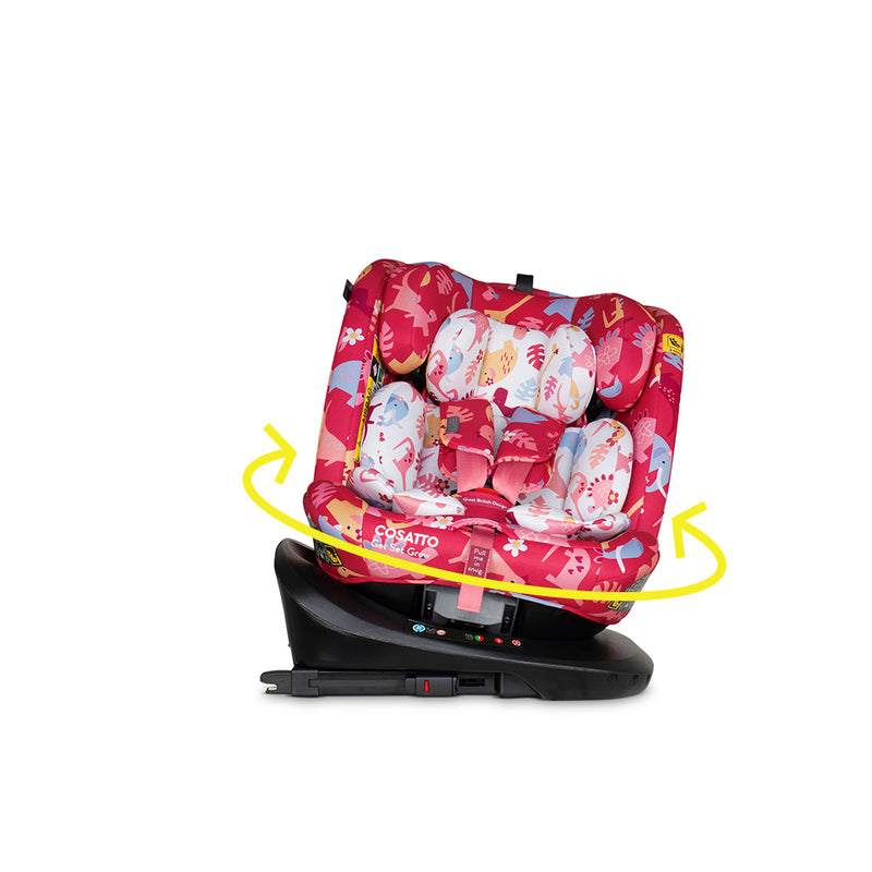 Get Set Grow i-Size 360 Kindersitz - Dino Delite