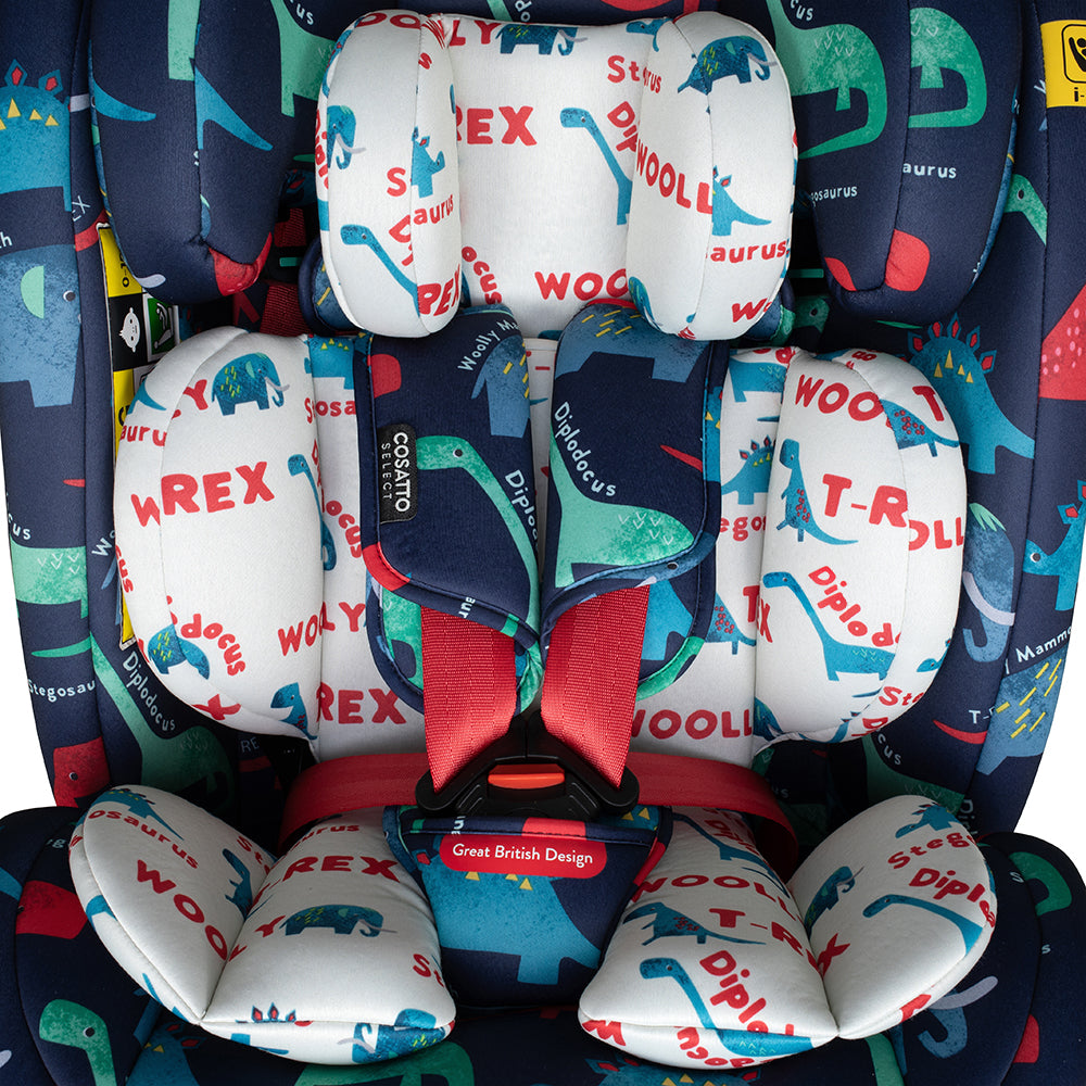 Get Set Grow i-Size 360 Kindersitz - D is for Dino