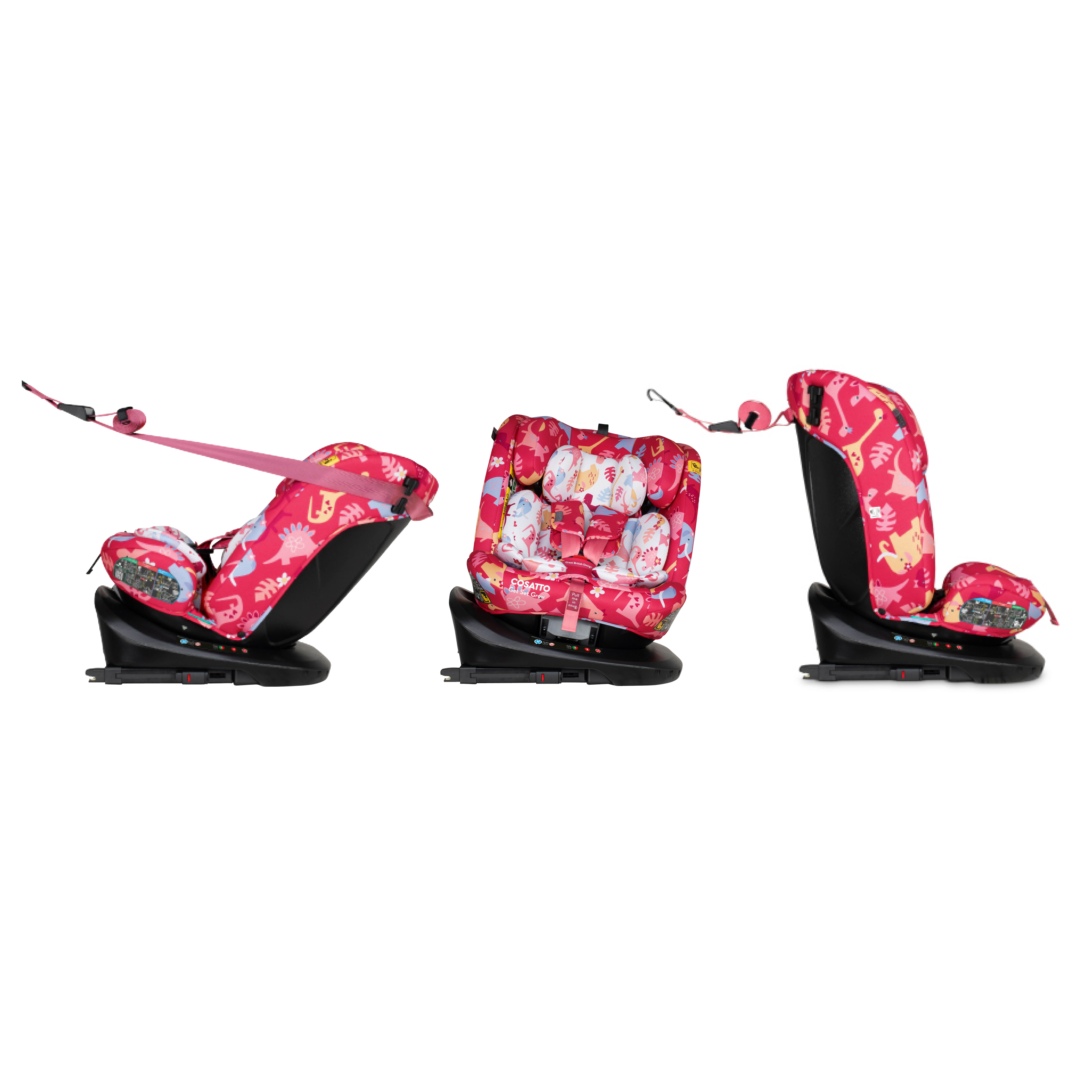 Get Set Grow i-Size 360 Kindersitz - Dino Delite