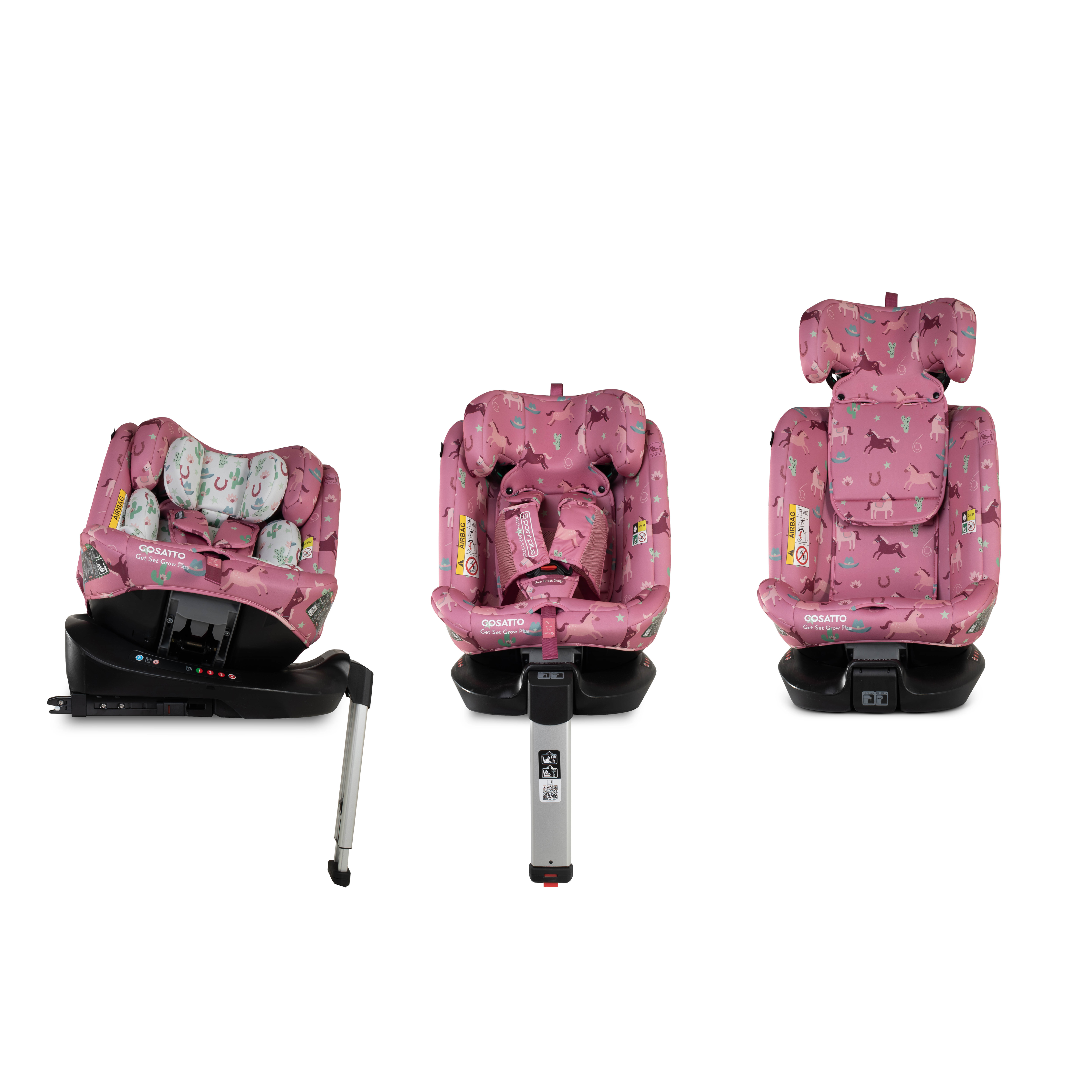 Get Set Grow Plus i-Size 360 Kindersitz - Pony Party