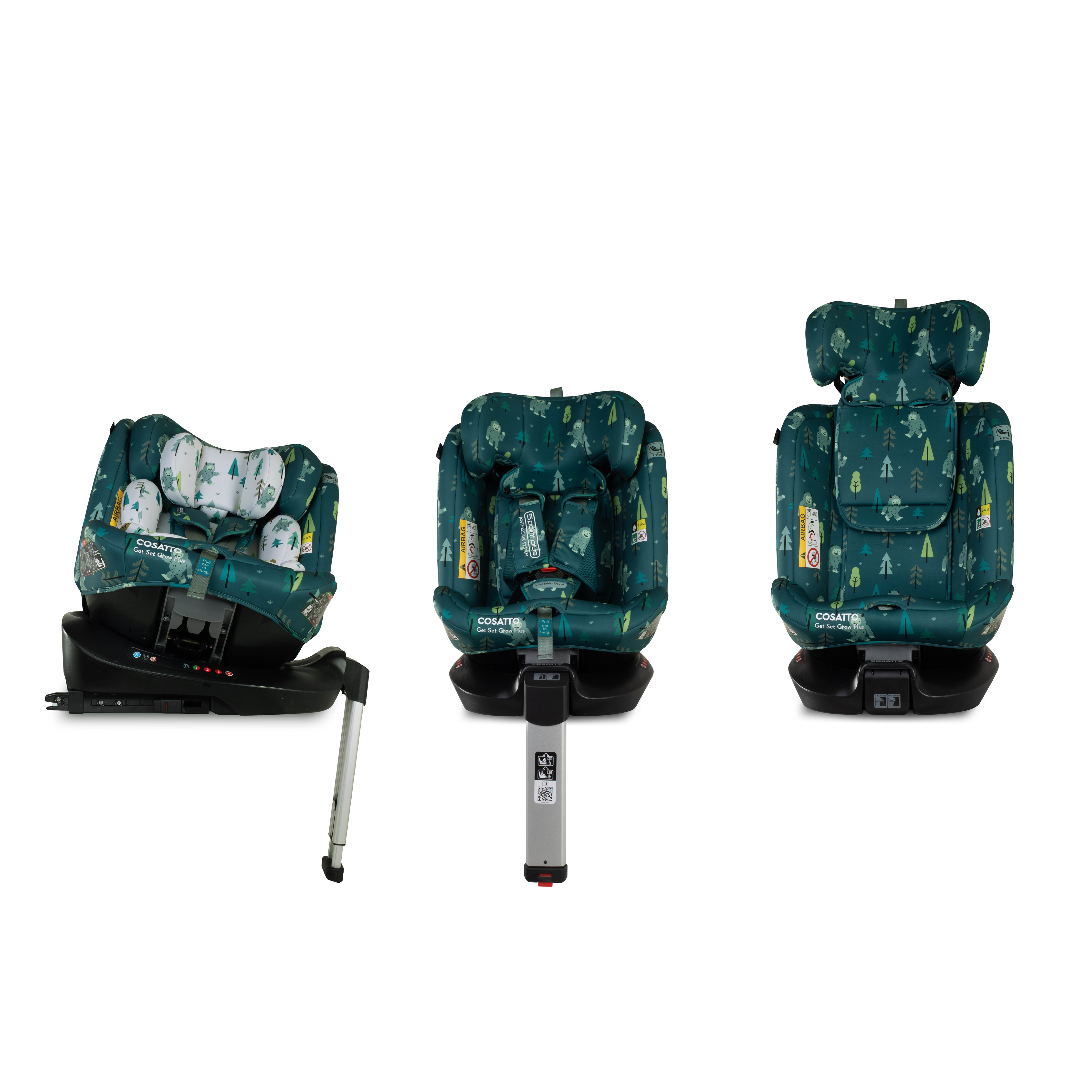 Get Set Grow Plus i-Size 360 Kindersitz - Yoohoo Yeti