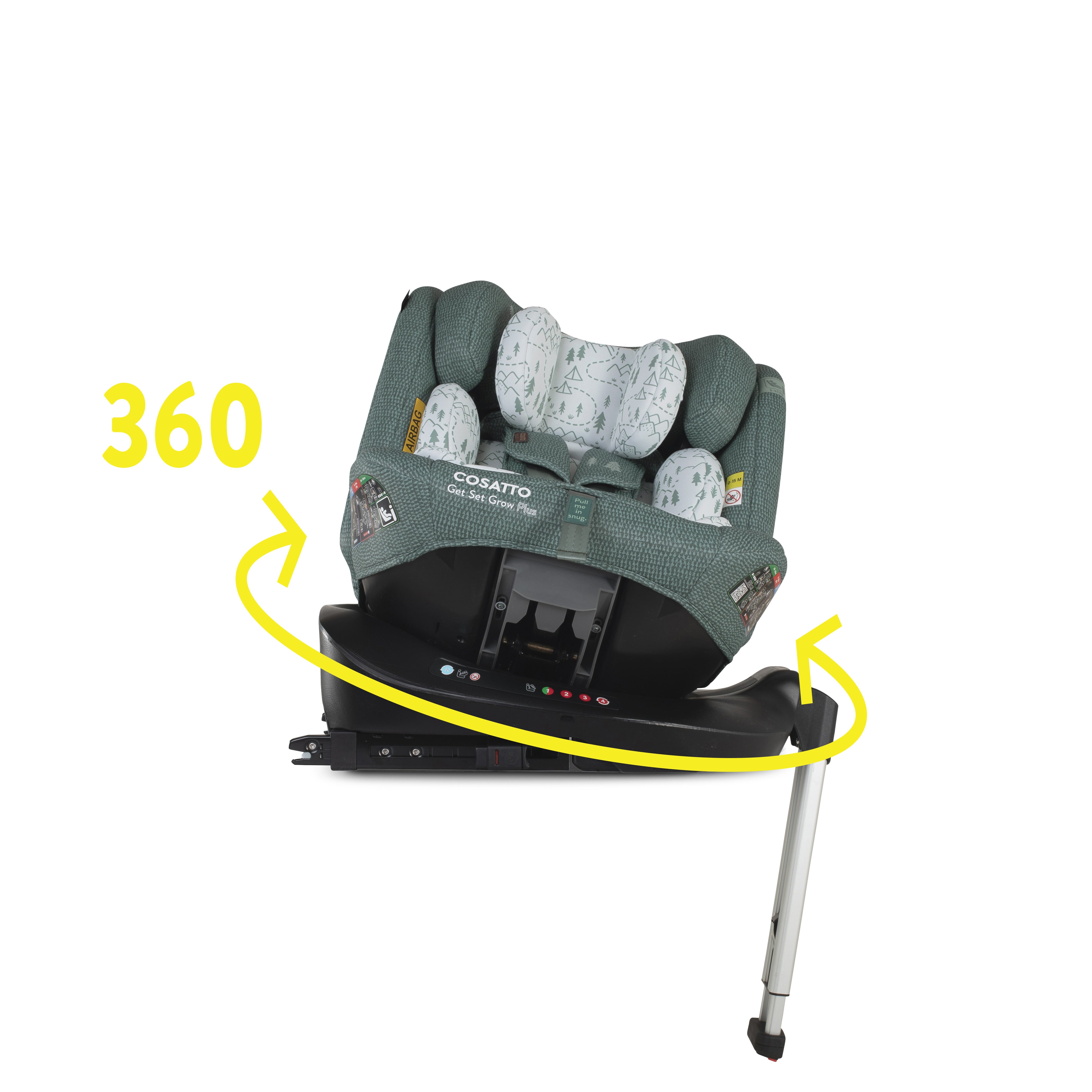 Get Set Grow Plus i-Size 360 Kindersitz - Tiny Treetops