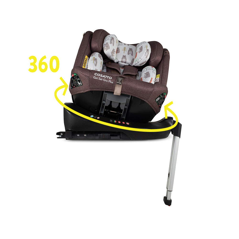 Get Set Gro Plus i-Size 360 Kindersitz - Bear Hug