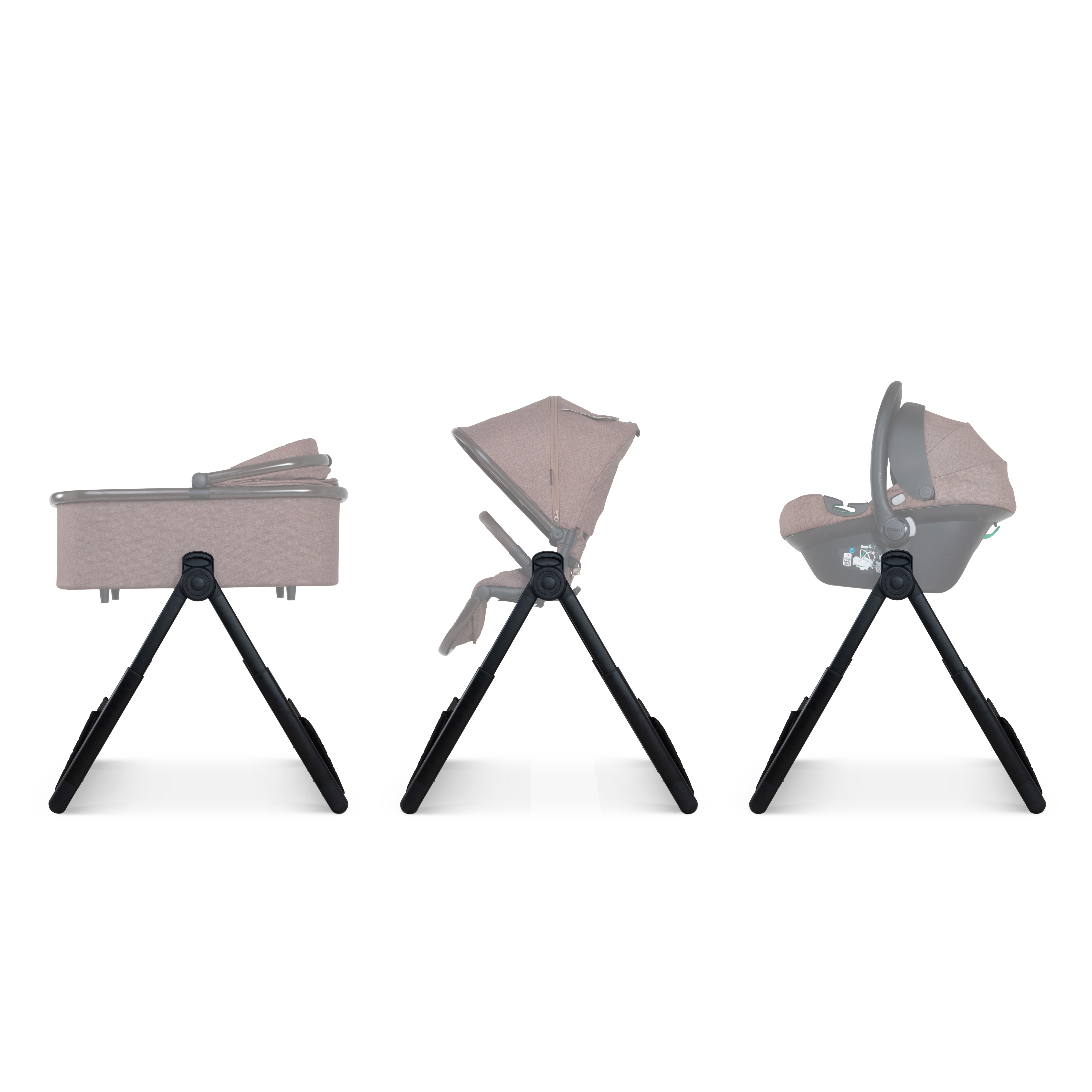 Giggle 4 Mega Set 3-in-1 mit Hochstuhl & Beistellbett - Lollop