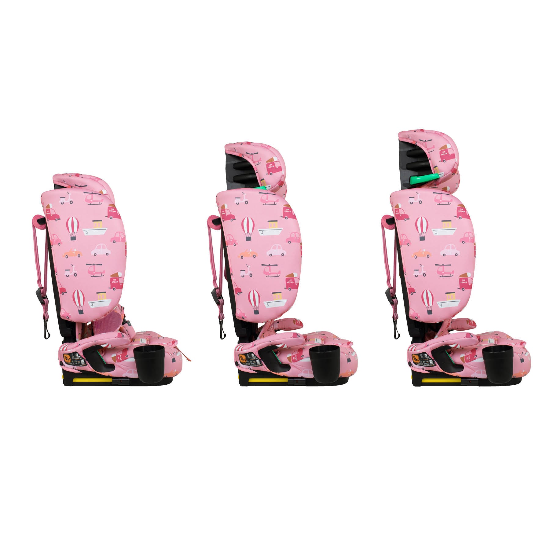 On The Go i-Size Reisekindersitz - Itchy Feet Rosy
