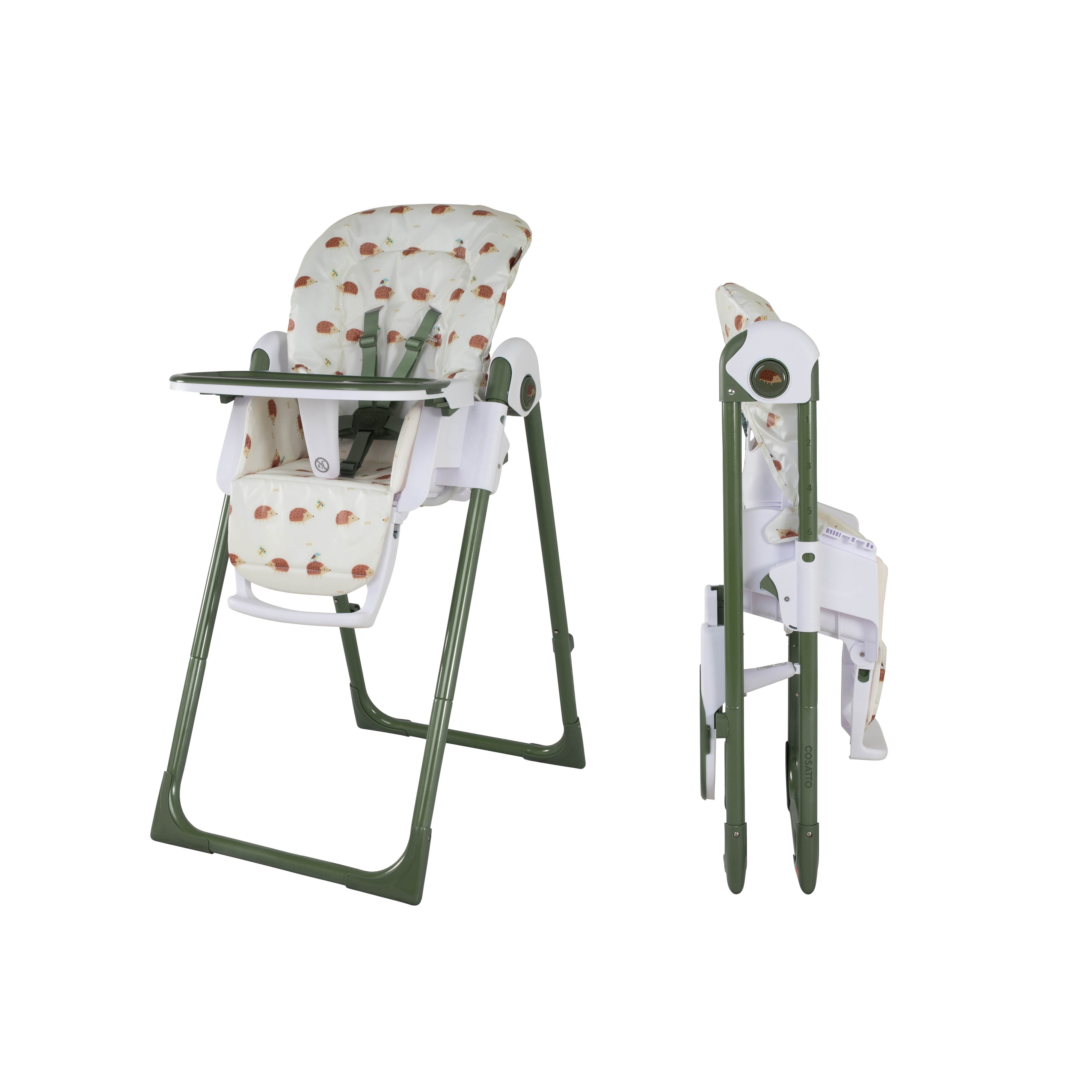 Giggle 4 Mega Set 3-in-1 mit Hochstuhl & Beistellbett - Hoglet