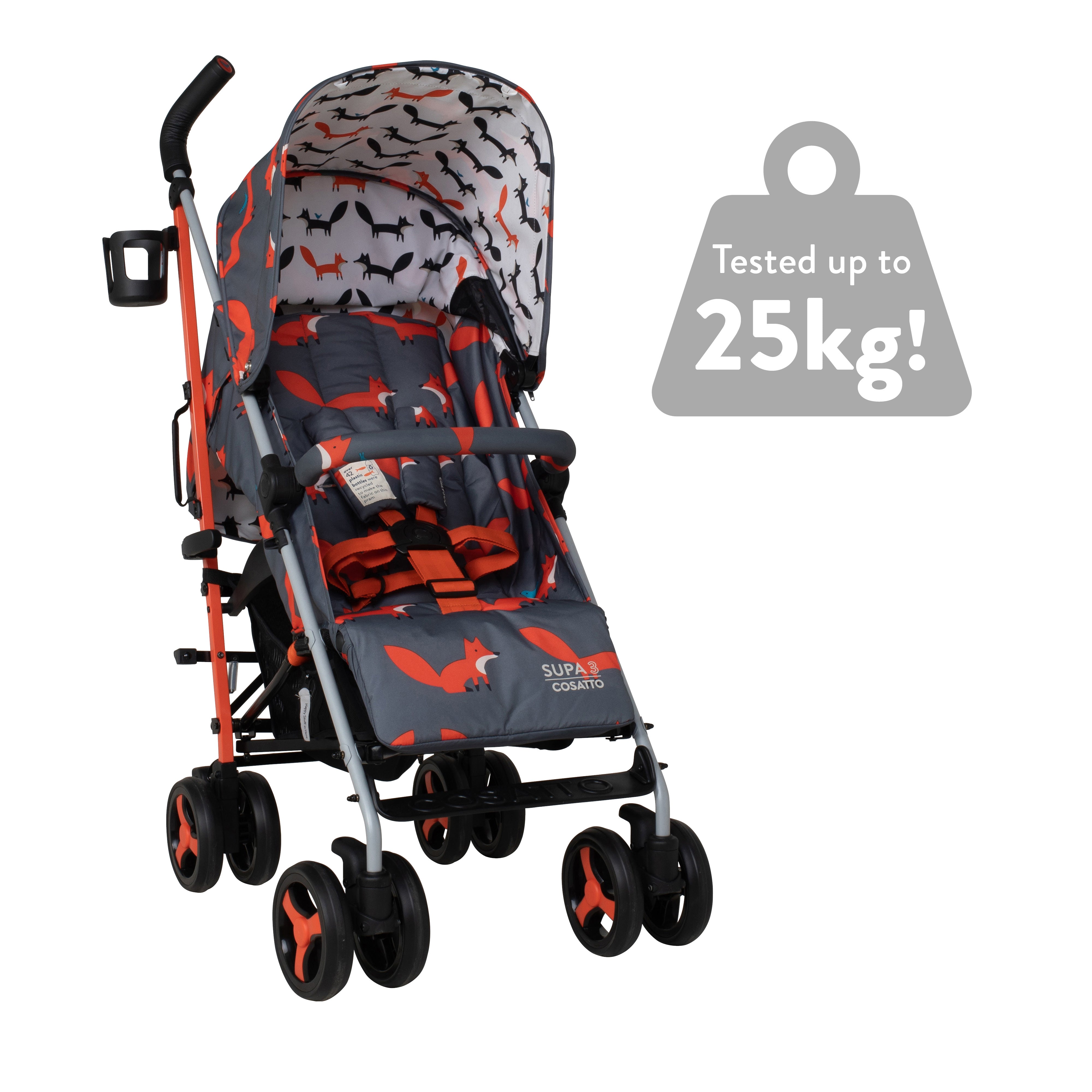 Supa 3 Buggy - Charcoal Mister Fox