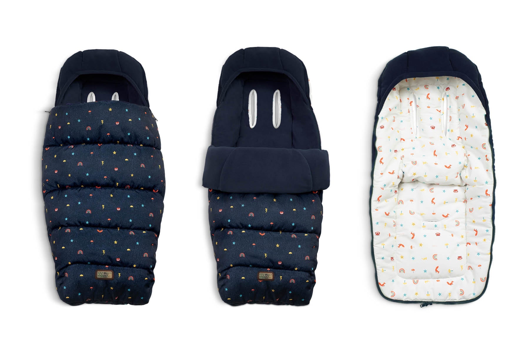 Wow 3 Gesamt-Set inkl. Babyschale mit Liegefunktion - Doodle Days