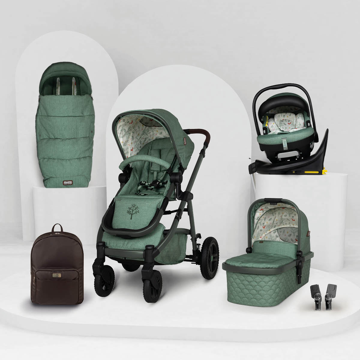 Wow 3 Gesamt-Set - Meadow | Kombikinderwagen