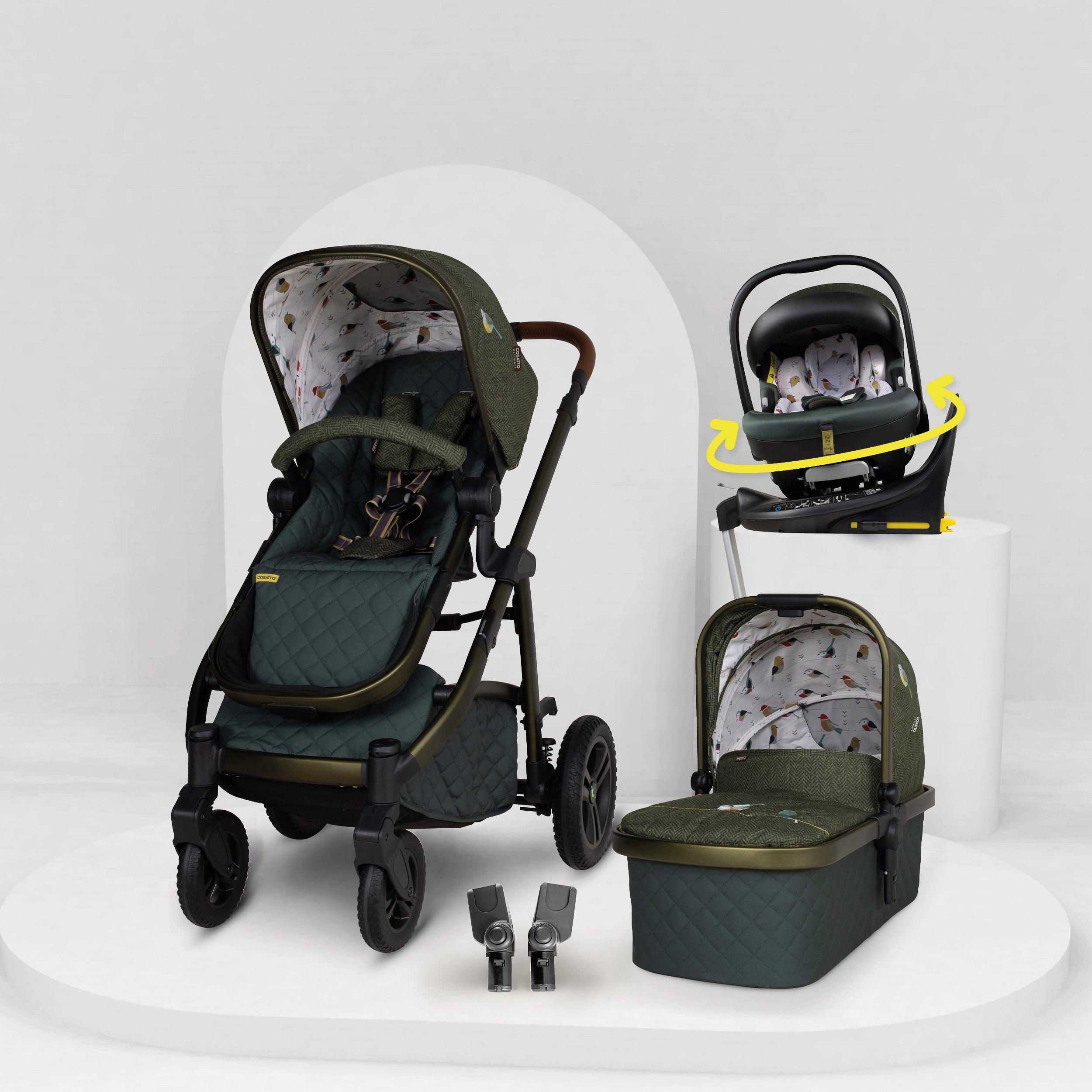 Wow 3 Kindersitz 3 in 1 Set mit Isofix Basis - Bureau