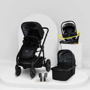 Wow 3 Kindersitz 3 in 1 Set mit Isofix Basis - Silhouette