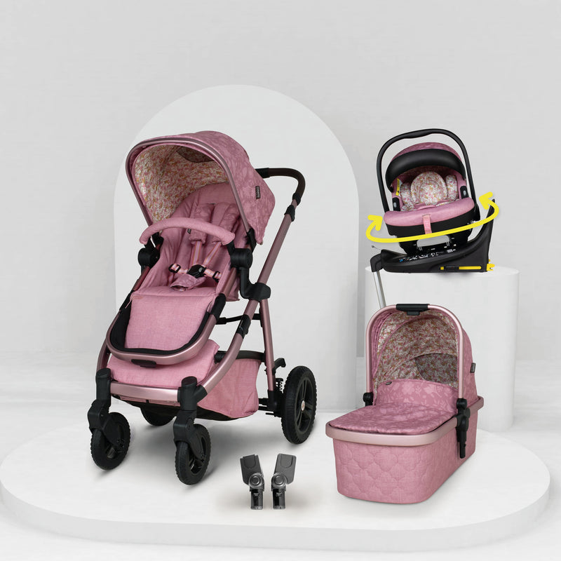 Wow 3 Kindersitz 3 in 1 Set mit Isofix Basis - Camille