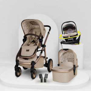 Wow 3 Kindersitz 3 in 1 Set mit Isofix Basis - Whisper