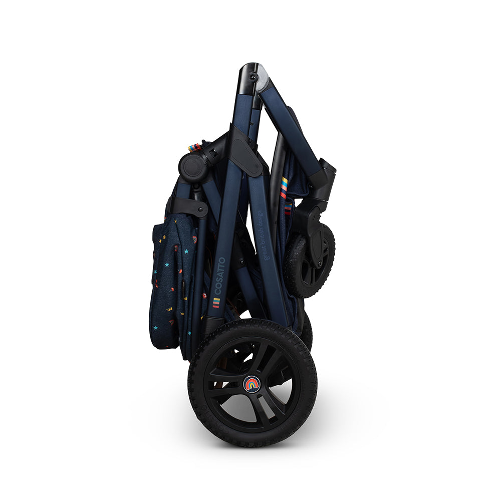 Wow 3 Kindersitz 3 in 1 Set mit Isofix Basis - Doodle Days