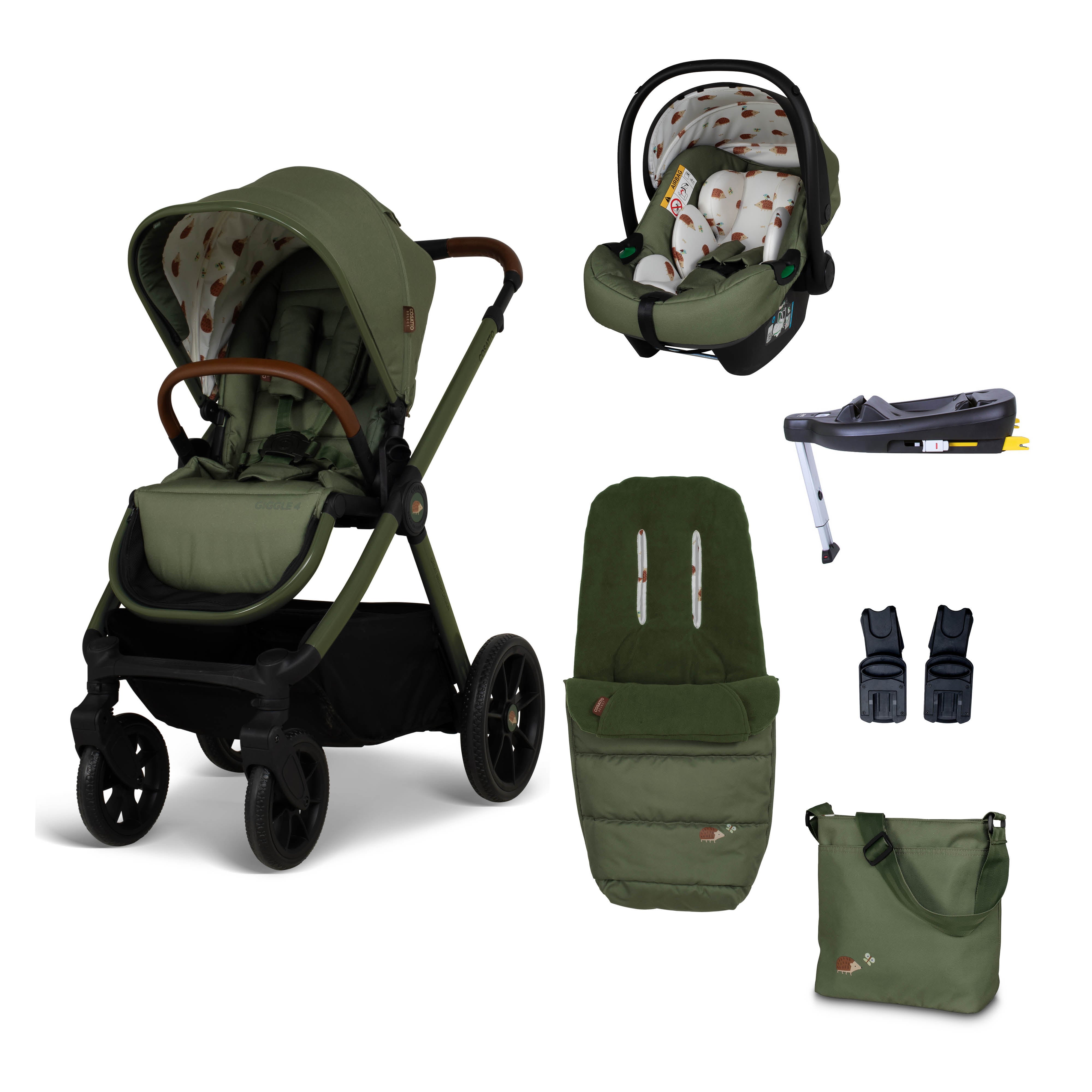 Giggle 4 Sportsitz & Kindersitz Set 2-in-1 mit Zubehör - Hoglet