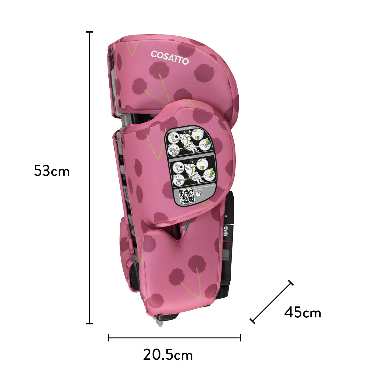 Ninja i-Go R129 Reisekindersitz - Cherry Pie