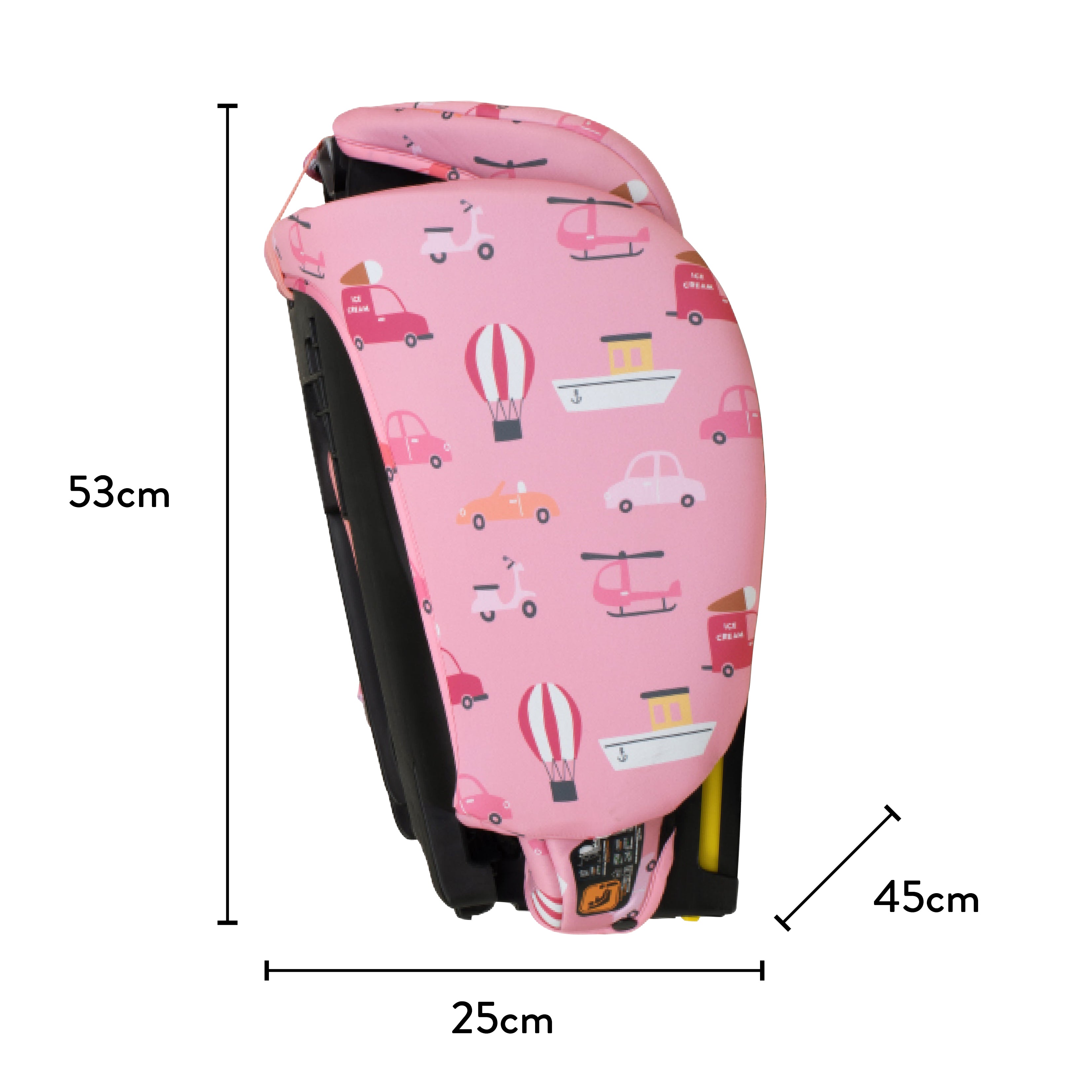 On The Go i-Size Reisekindersitz - Itchy Feet Rosy