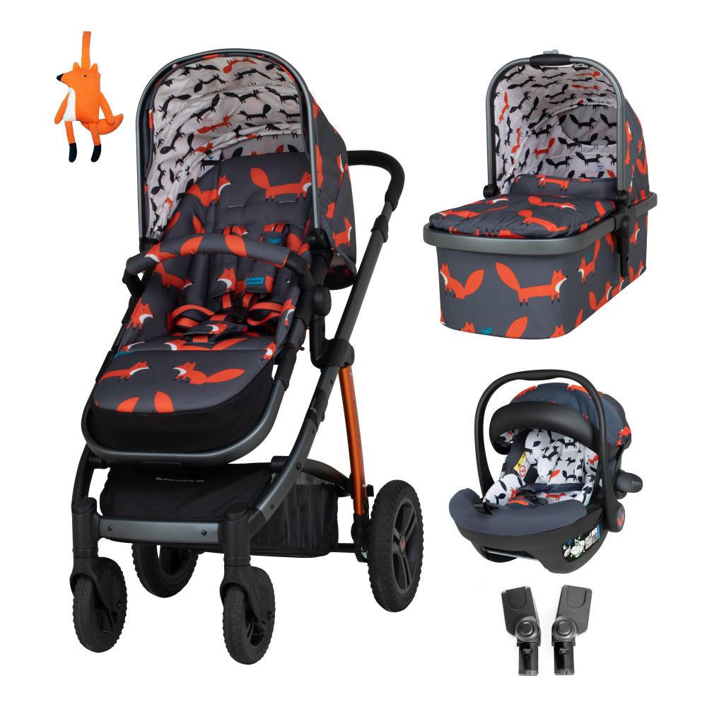 Wow 2 mit Kindersitz Set - Charcoal Mister Fox