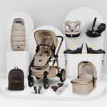 Wow 3 Familien Set inkl. Liege-Babyschale & 0-12 J. Kindersitz - Whisper