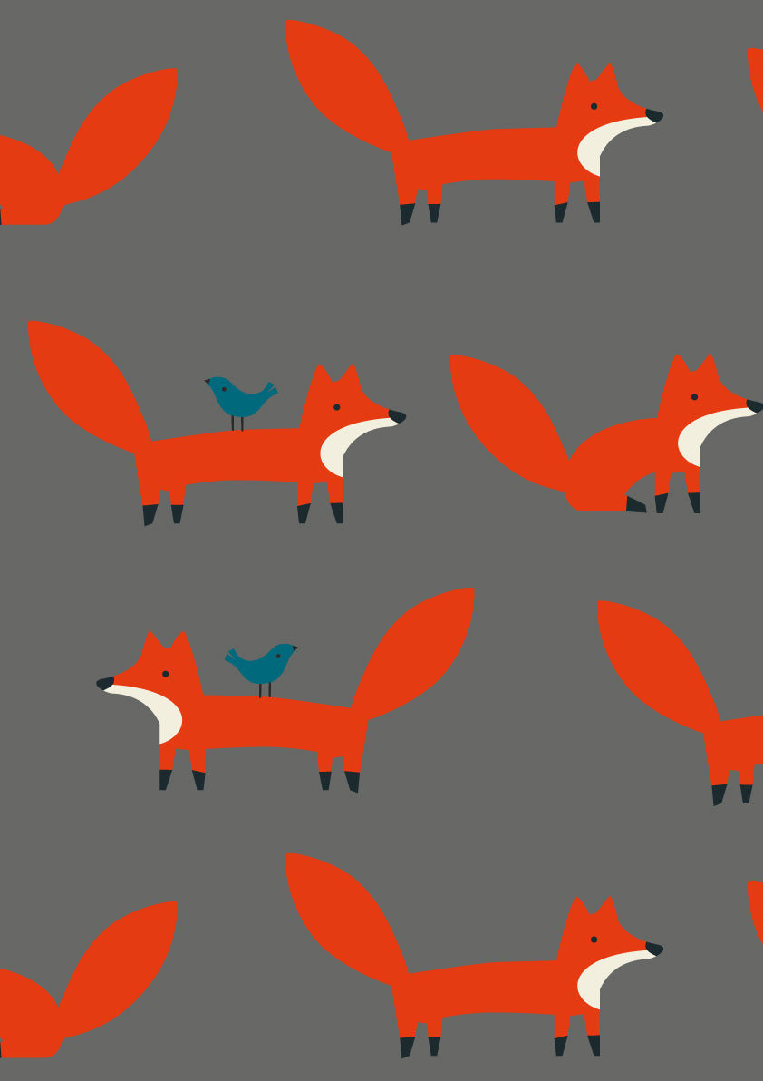 Wow 2 mit Kindersitz Set - Charcoal Mister Fox