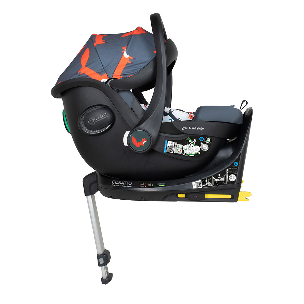 Wow 2 mit Kindersitz Set - Charcoal Mister Fox