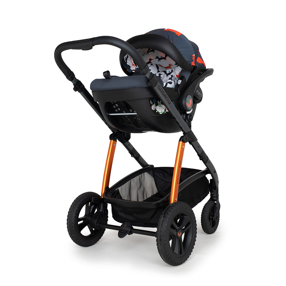 Wow 2 mit Kindersitz Set - Charcoal Mister Fox