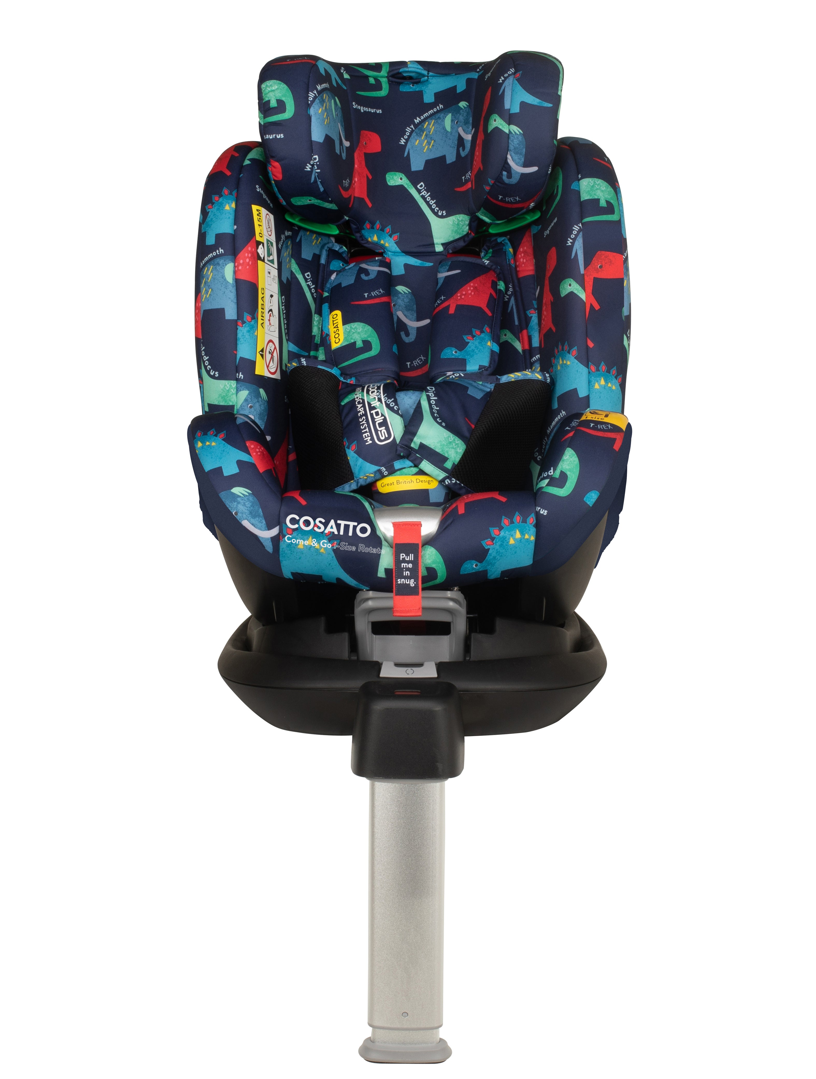Come and Go i-Size 360 Rotate Kindersitz - D is for Dino