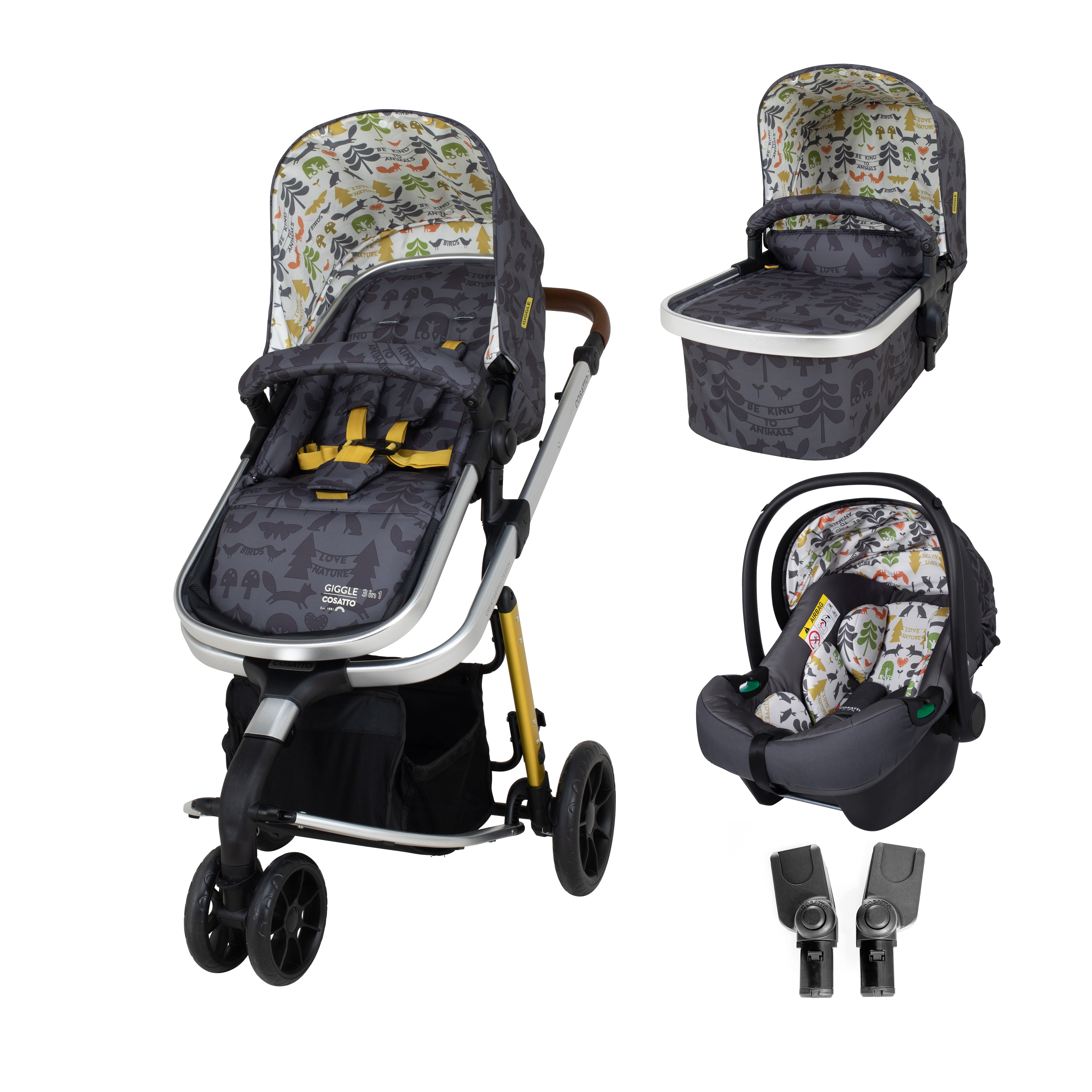 Giggle 3 in 1 Kindersitz Set -  Nature Trail