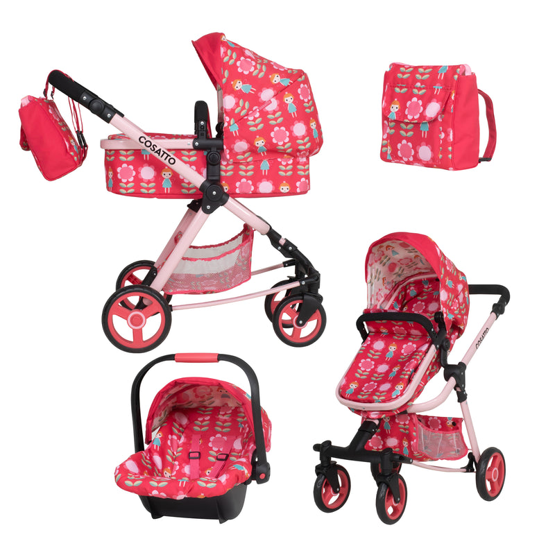 Giggle Quad Puppenwagen und Autositz - Fairy Garden Rose - Cosatto Deutschland
