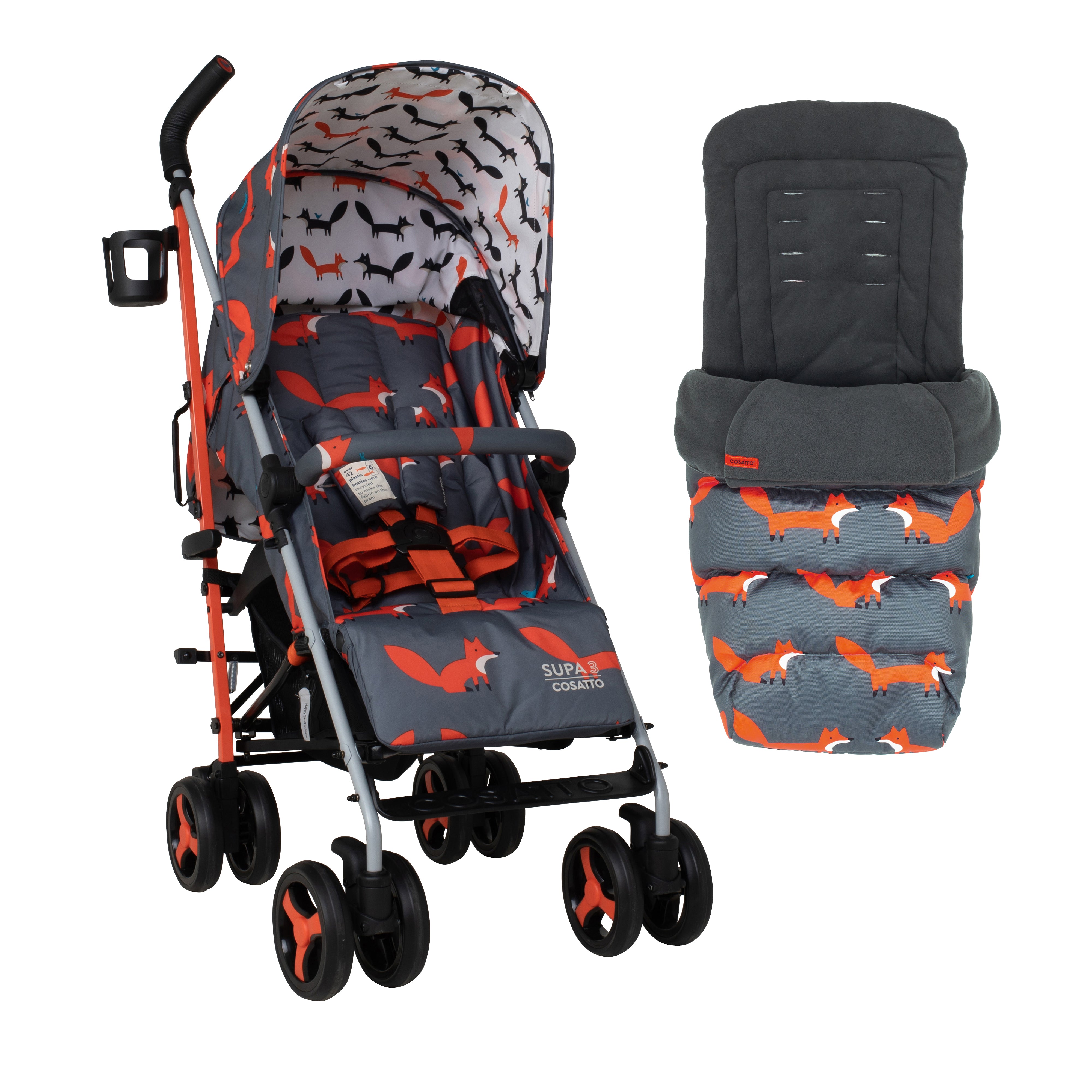 Supa 3 Buggy - Charcoal Mister Fox