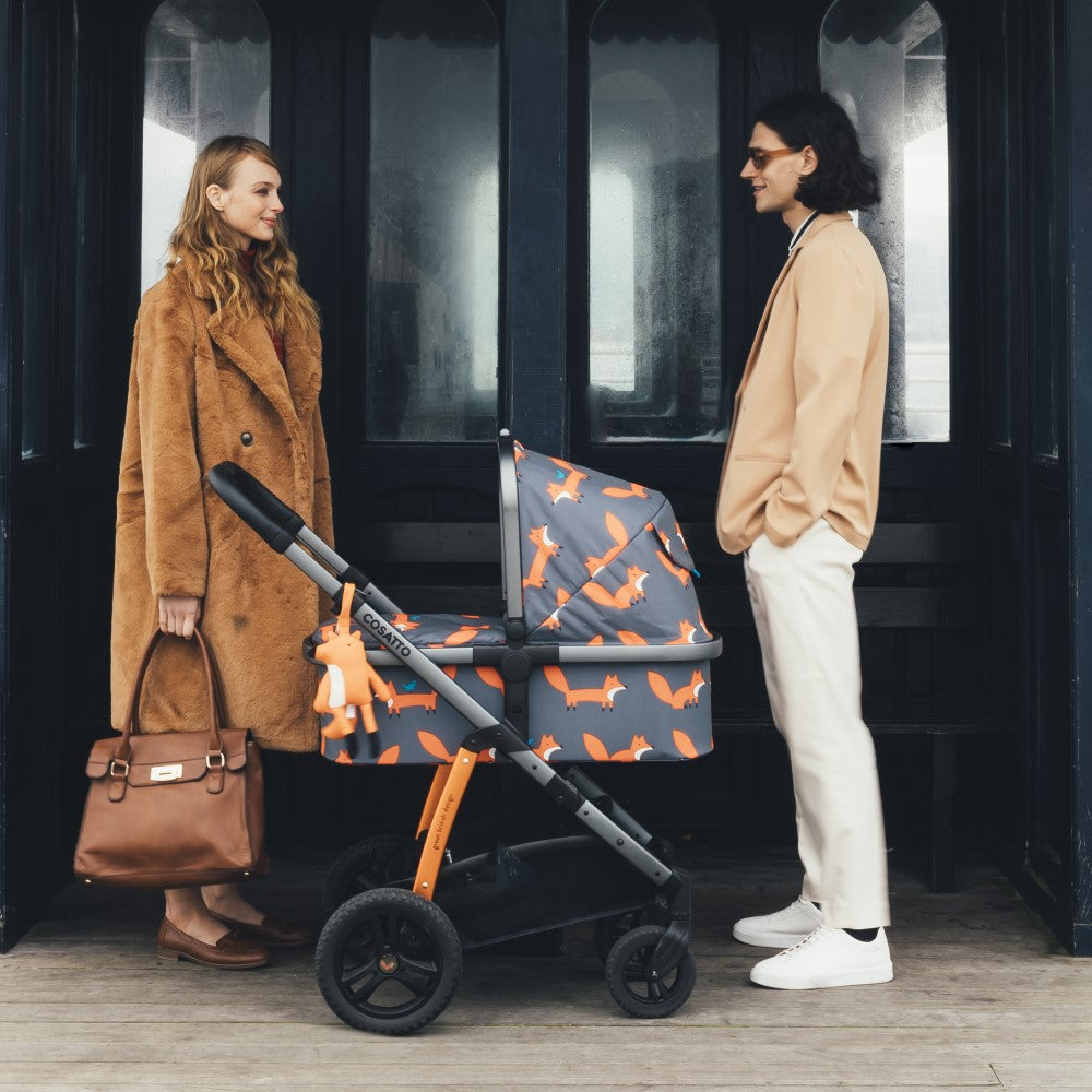 Wow 2 mit Kindersitz Set - Charcoal Mister Fox