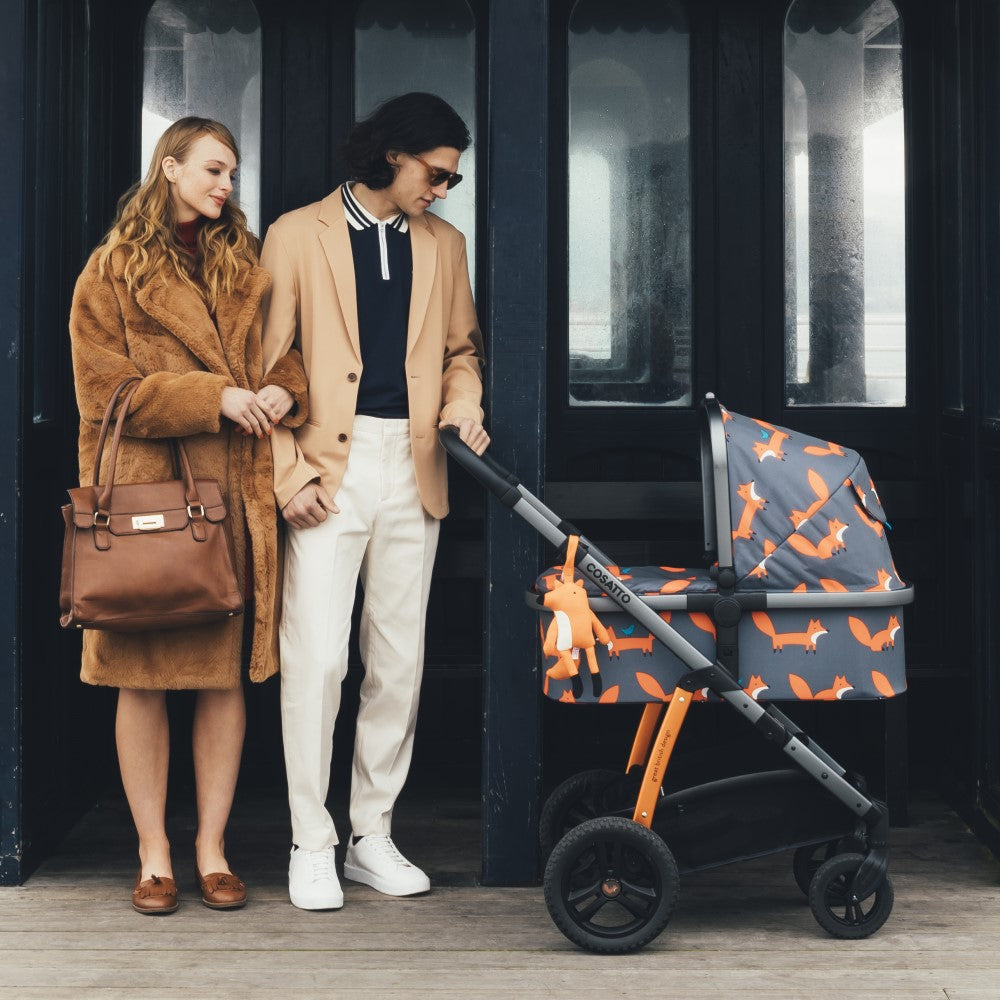 Wow 2 mit Kindersitz Set - Charcoal Mister Fox
