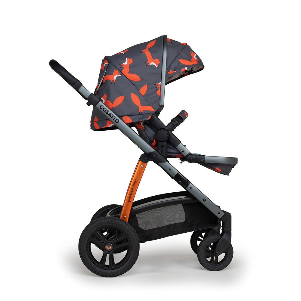 Wow 2 mit Kindersitz Set - Charcoal Mister Fox