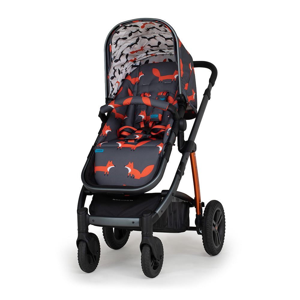 Wow 2 mit Kindersitz Set - Charcoal Mister Fox