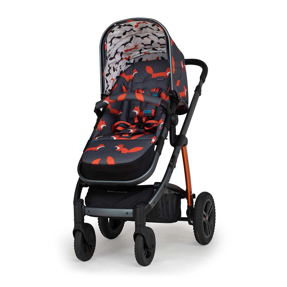 Wow 2 mit Kindersitz Set - Charcoal Mister Fox