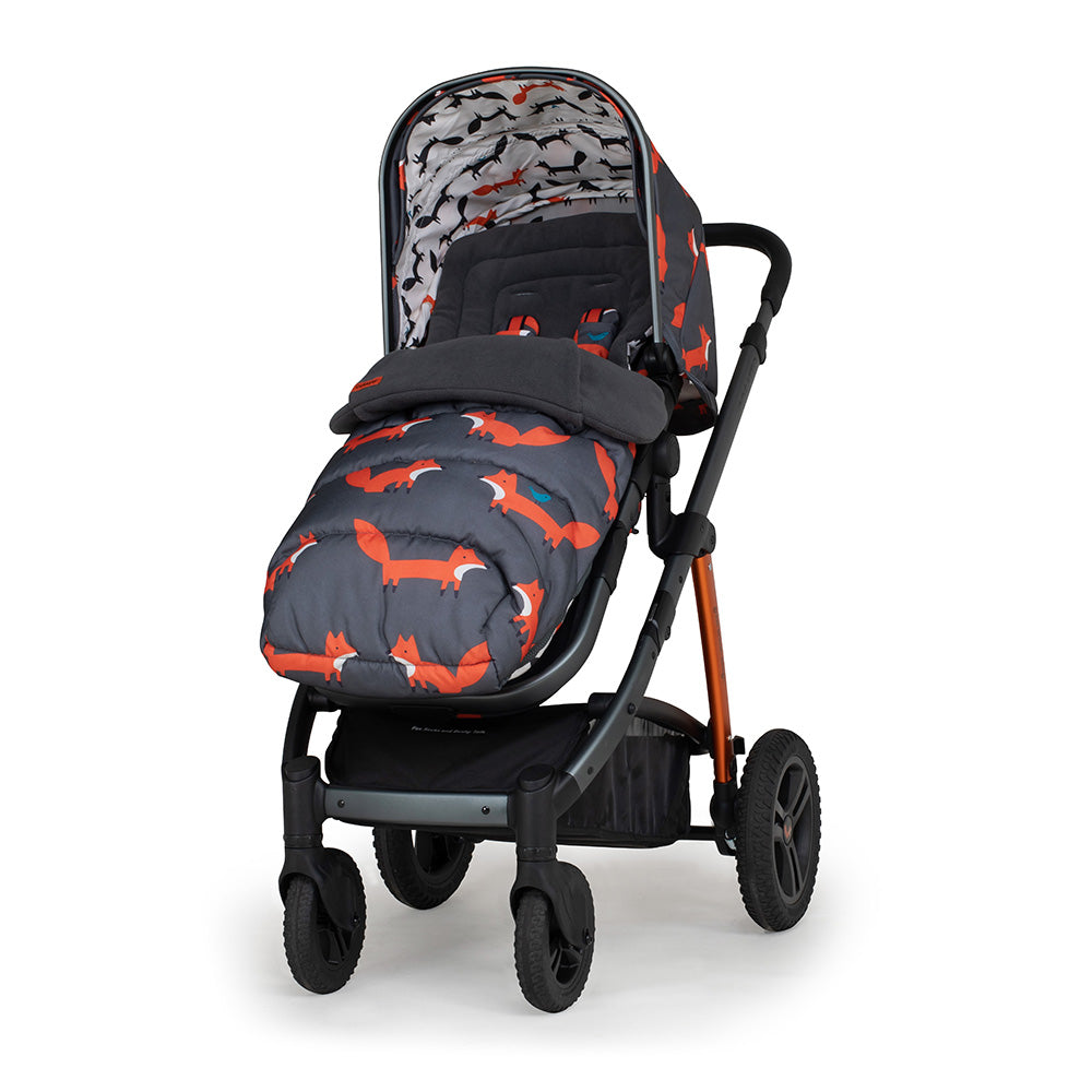 Wow 2 mit Kindersitz Set - Charcoal Mister Fox