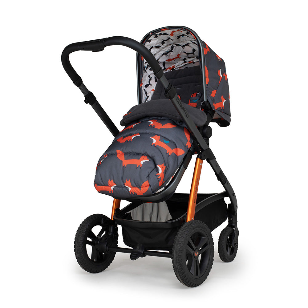 Wow 2 mit Kindersitz Set - Charcoal Mister Fox
